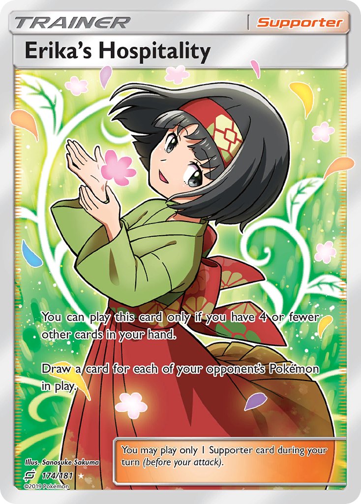 Erika's Hospitality (174/181) [Sun & Moon: Team Up] - Dark Crystal Cards
