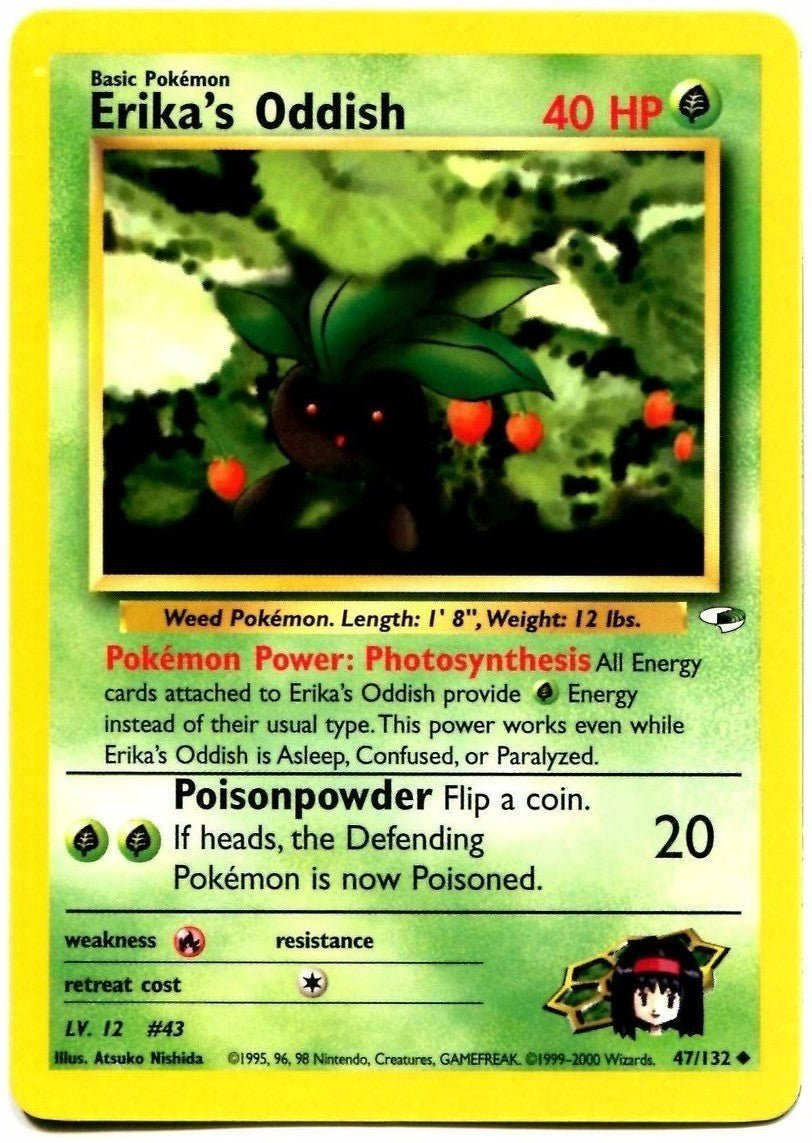 Erika's Oddish (47/132) [Gym Heroes Unlimited] - Dark Crystal Cards