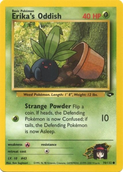 Erika's Oddish (70/132) [Gym Challenge Unlimited] - Dark Crystal Cards