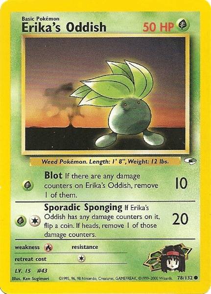Erika's Oddish (78/132) [Gym Heroes Unlimited] - Dark Crystal Cards