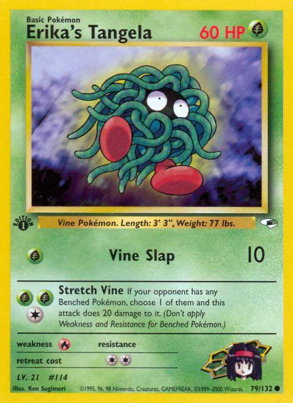 Erika's Tangela (79/132) [Gym Heroes 1st Edition] - Dark Crystal Cards