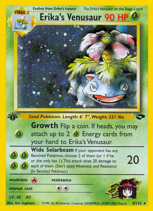 Erika's Venusaur (4/132) [Gym Challenge 1st Edition] - Dark Crystal Cards