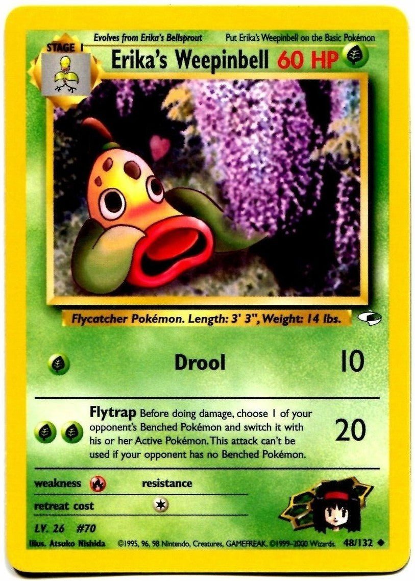 Erika's Weepinbell (48/132) [Gym Heroes Unlimited] - Dark Crystal Cards