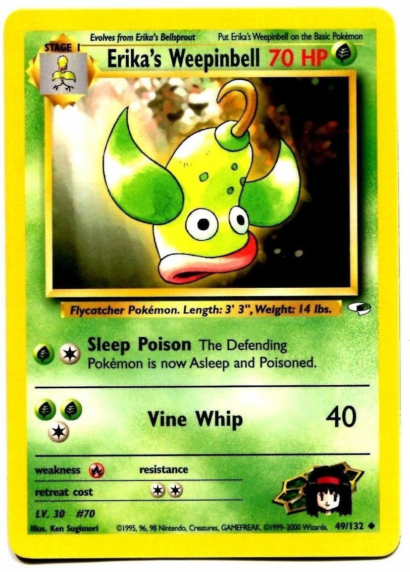 Erika's Weepinbell (49/132) [Gym Heroes Unlimited] - Dark Crystal Cards