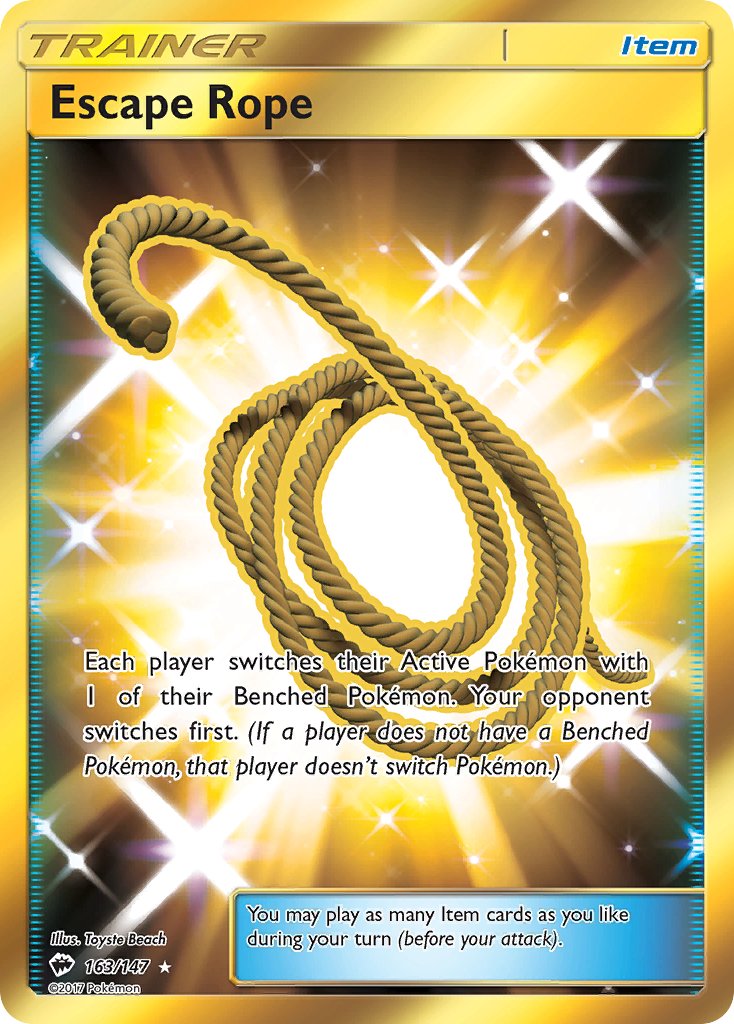Escape Rope (163/147) [Sun & Moon: Burning Shadows] - Dark Crystal Cards