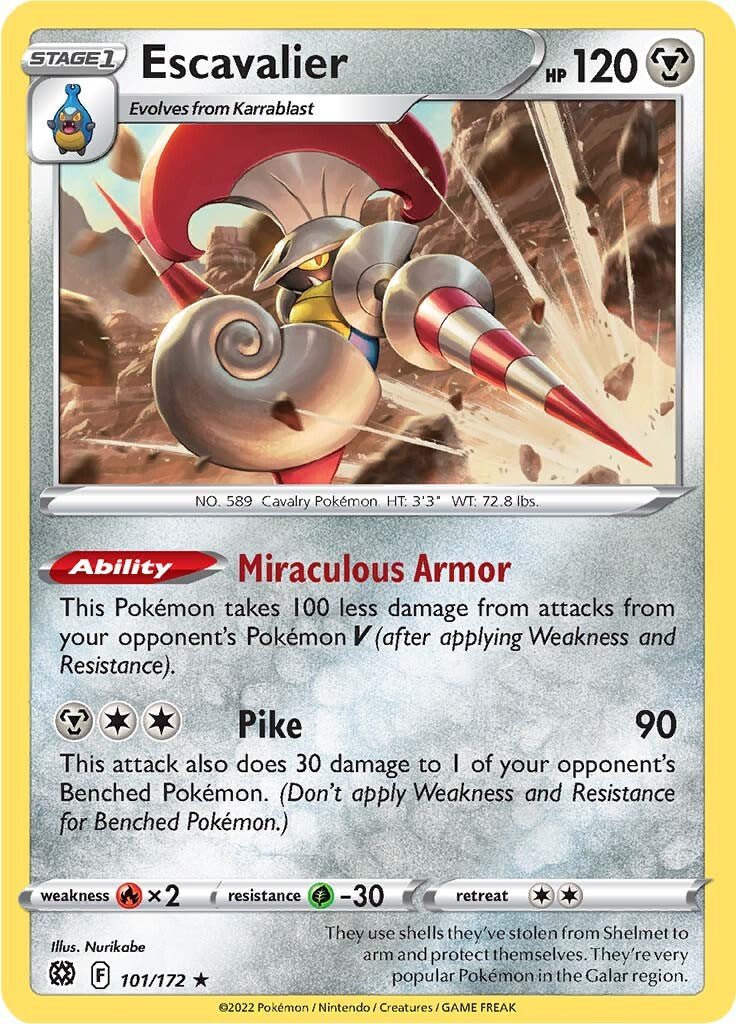 Escavalier (101/172) [Sword & Shield: Brilliant Stars] - Dark Crystal Cards