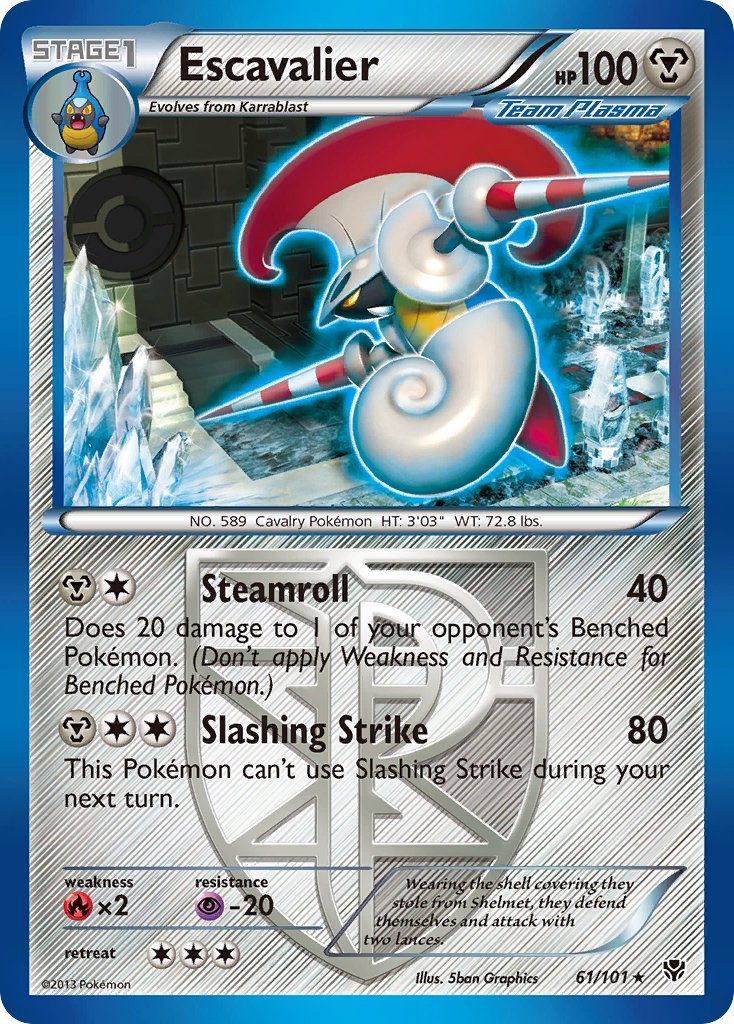 Escavalier (61/101) [Black & White: Plasma Blast] - Dark Crystal Cards