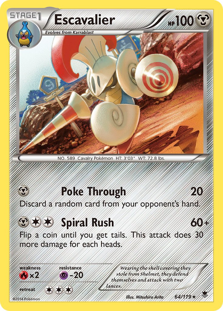 Escavalier (64/119) [XY: Phantom Forces] - Dark Crystal Cards