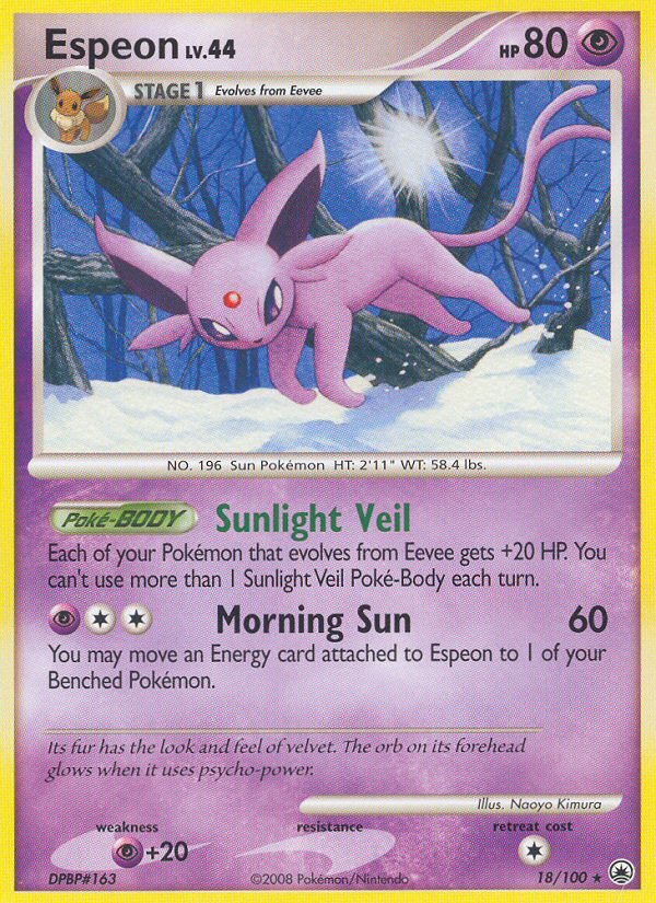 Espeon (18/100) [Diamond & Pearl: Majestic Dawn] - Dark Crystal Cards