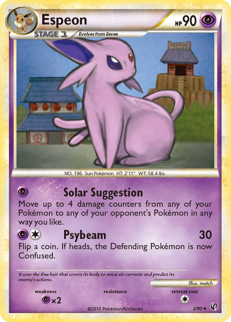Espeon (2/90) [HeartGold & SoulSilver: Undaunted] - Dark Crystal Cards