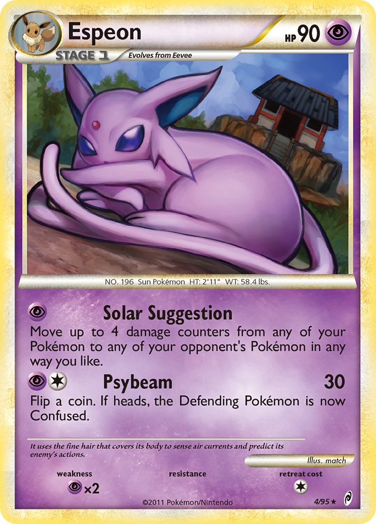 Espeon (4/95) [HeartGold & SoulSilver: Call of Legends] - Dark Crystal Cards
