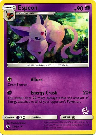 Espeon (89/214) (Mewtwo Deck) [Battle Academy 2020] - Dark Crystal Cards