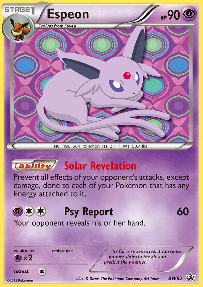 Espeon (BW92) [Black & White: Black Star Promos] - Dark Crystal Cards