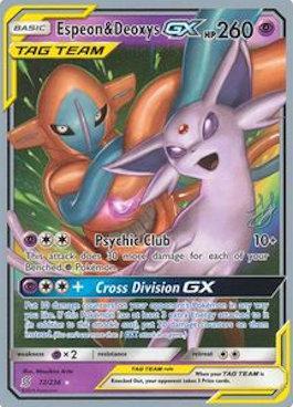 Espeon & Deoxys GX (72/236) (Perfection - Henry Brand) [World Championships 2019] - Dark Crystal Cards