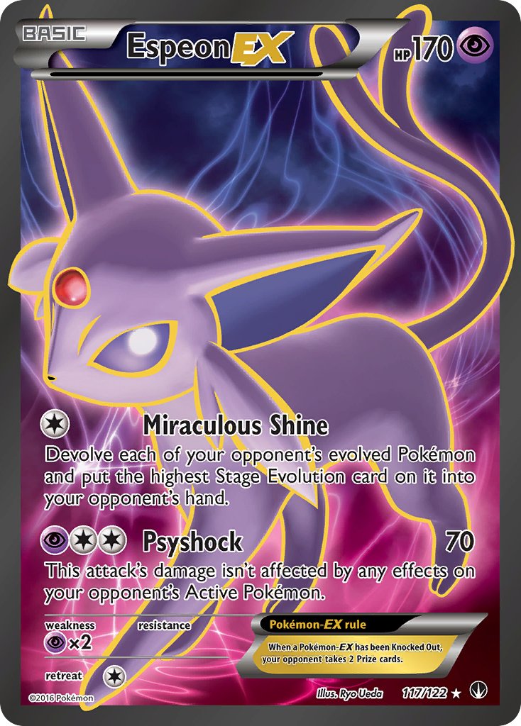 Espeon EX (117/122) [XY: BREAKpoint] - Dark Crystal Cards