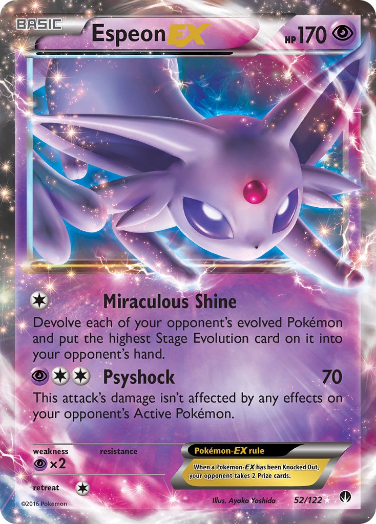 Espeon EX (52/122) [XY: BREAKpoint] - Dark Crystal Cards