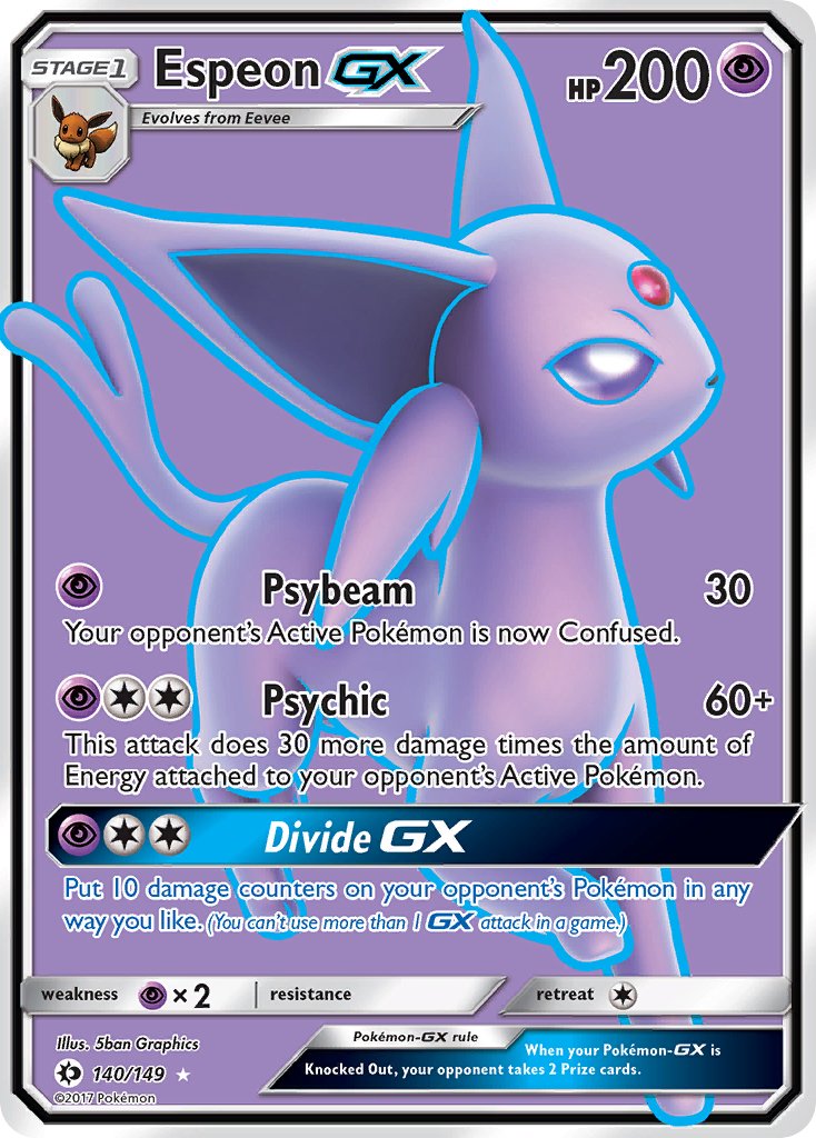 Espeon GX (140/149) [Sun & Moon: Base Set] - Dark Crystal Cards