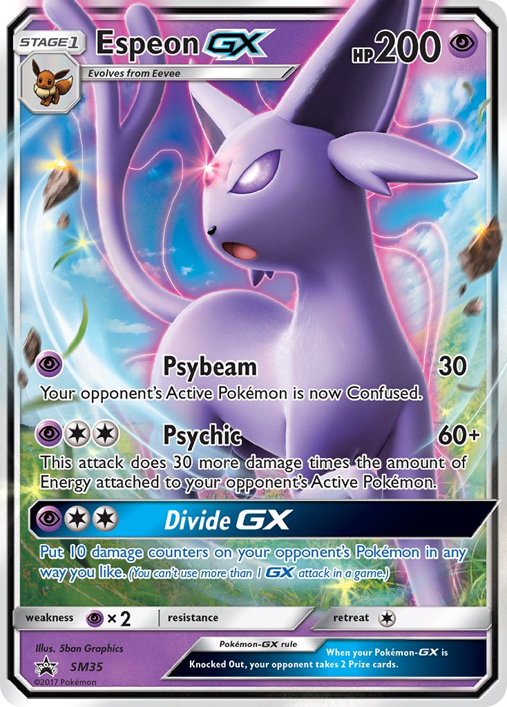 Espeon GX (SM35) [Sun & Moon: Black Star Promos] - Dark Crystal Cards