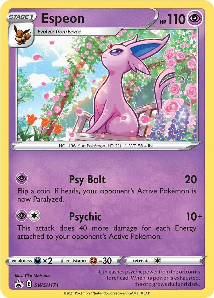 Espeon (SWSH174) [Sword & Shield: Black Star Promos] - Dark Crystal Cards