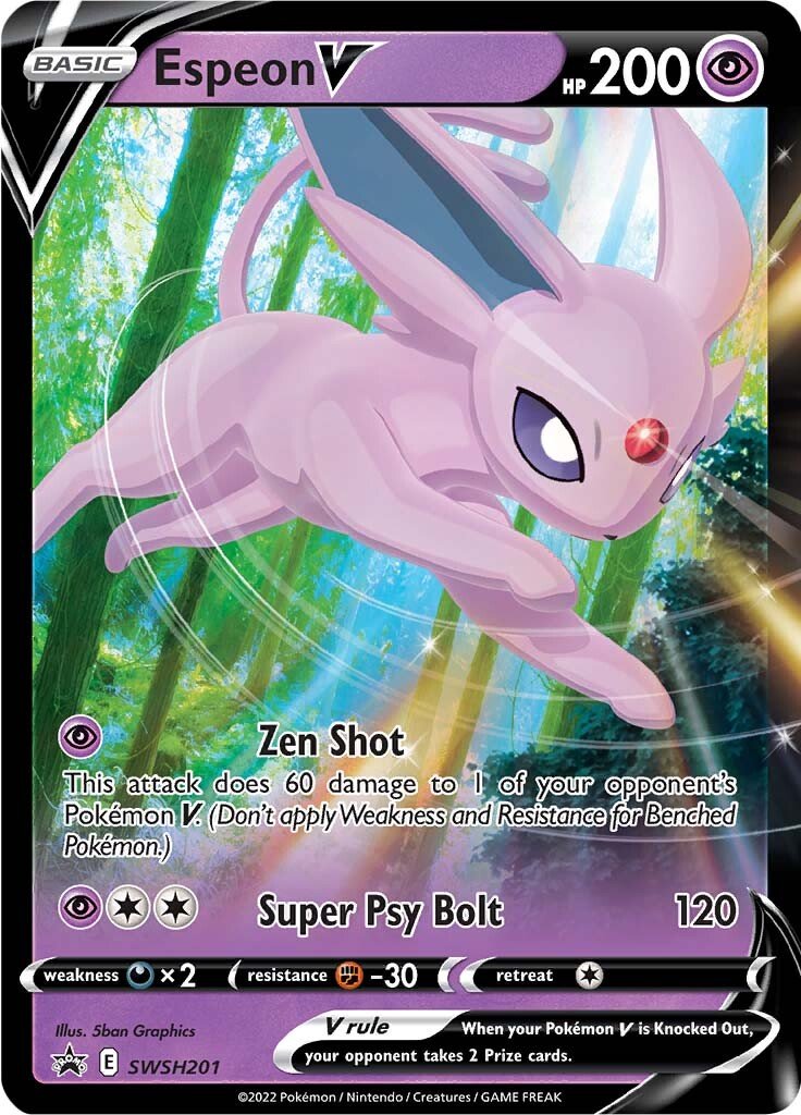 Espeon V (SWSH201) [Sword & Shield: Black Star Promos] - Dark Crystal Cards