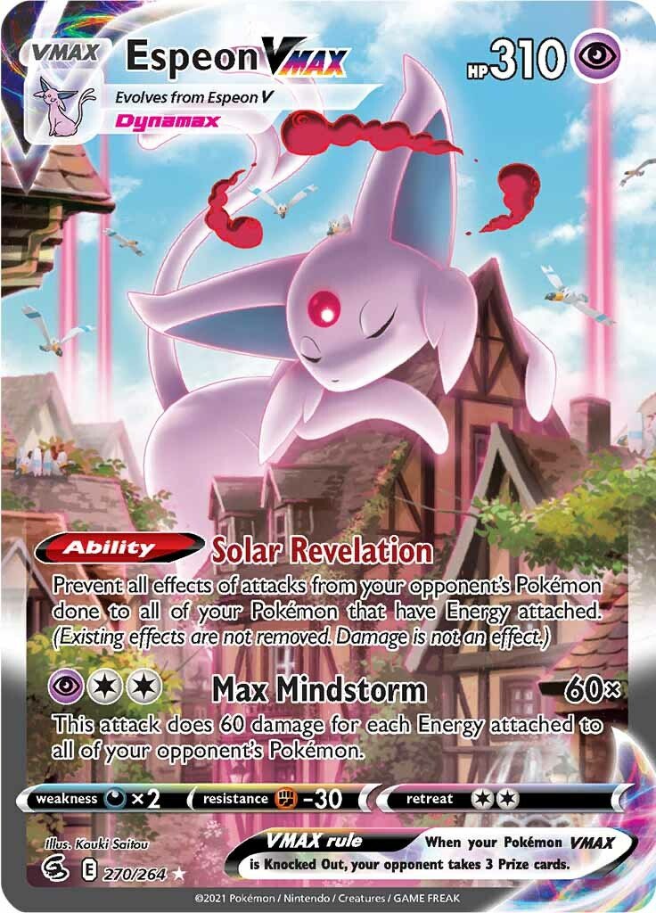 Espeon VMAX (270/264) [Sword & Shield: Fusion Strike] - Dark Crystal Cards