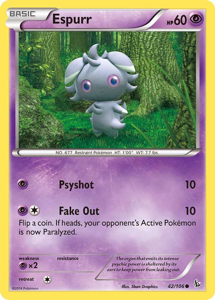 Espurr (42/106) [XY: Flashfire] - Dark Crystal Cards