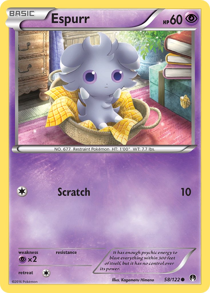 Espurr (58/122) [XY: BREAKpoint] - Dark Crystal Cards