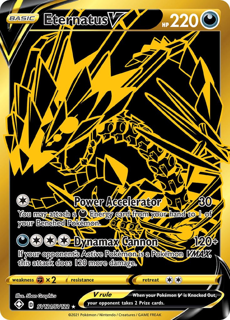 Eternatus V (SV121/SV122) [Sword & Shield: Shining Fates] - Dark Crystal Cards