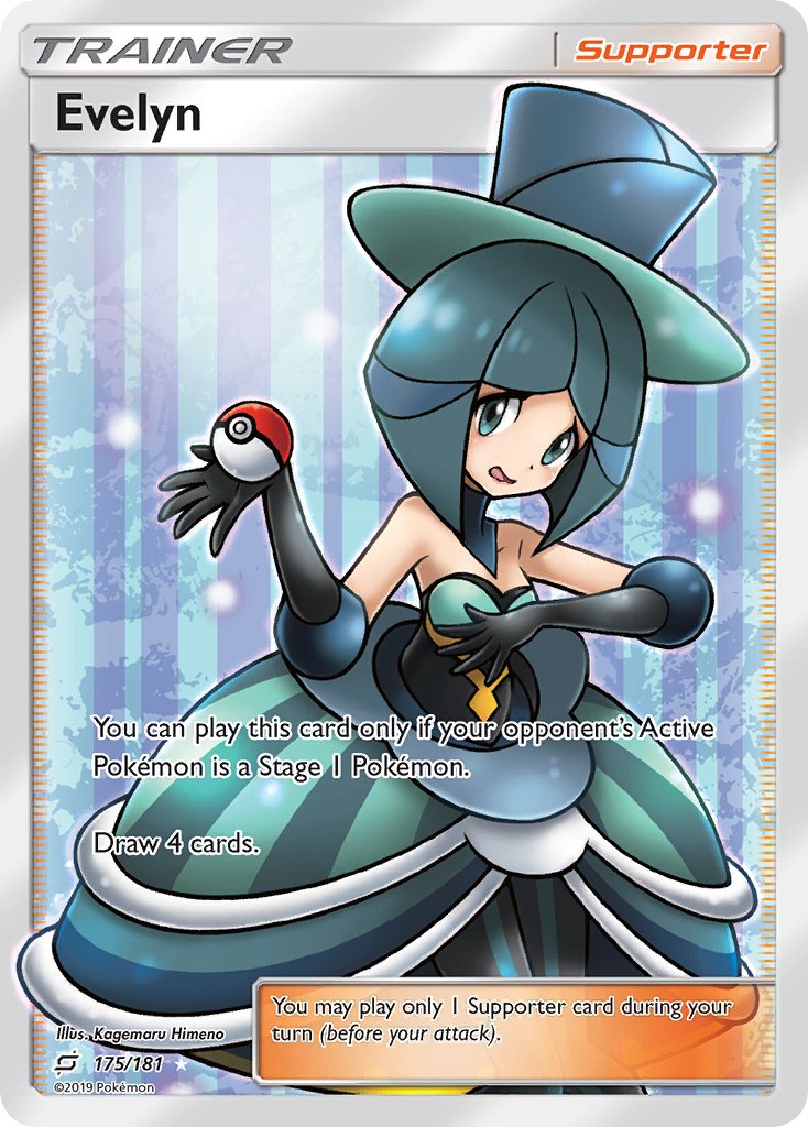 Evelyn (175/181) [Sun & Moon: Team Up] - Dark Crystal Cards
