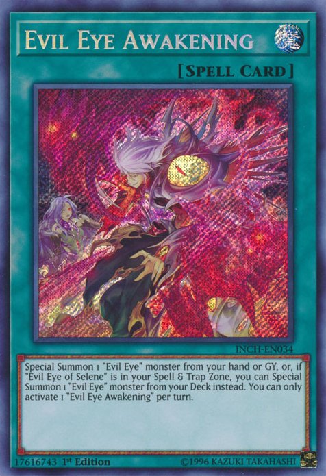 Evil Eye Awakening [INCH - EN034] Secret Rare - Dark Crystal Cards