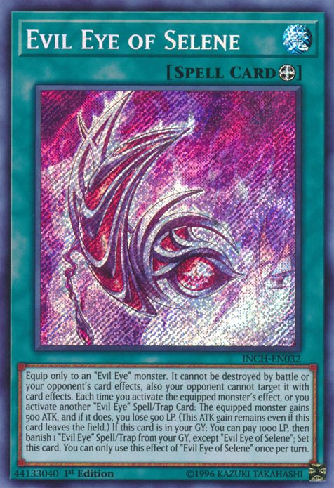 Evil Eye of Selene [INCH - EN032] Secret Rare - Dark Crystal Cards