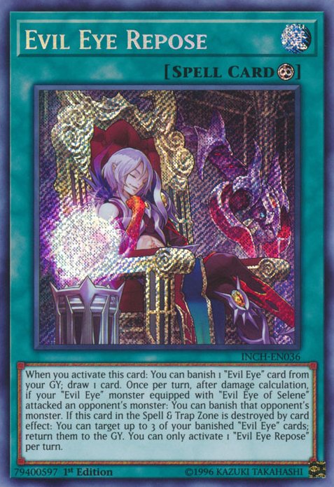 Evil Eye Repose [INCH - EN036] Secret Rare - Dark Crystal Cards