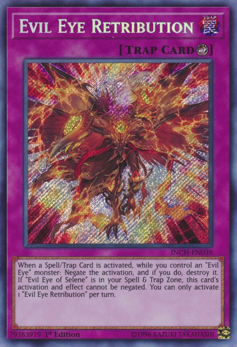 Evil Eye Retribution [INCH - EN039] Secret Rare - Dark Crystal Cards