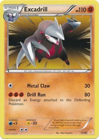 Excadrill (17/30) [Black & White: Trainer Kit - Excadrill] - Dark Crystal Cards