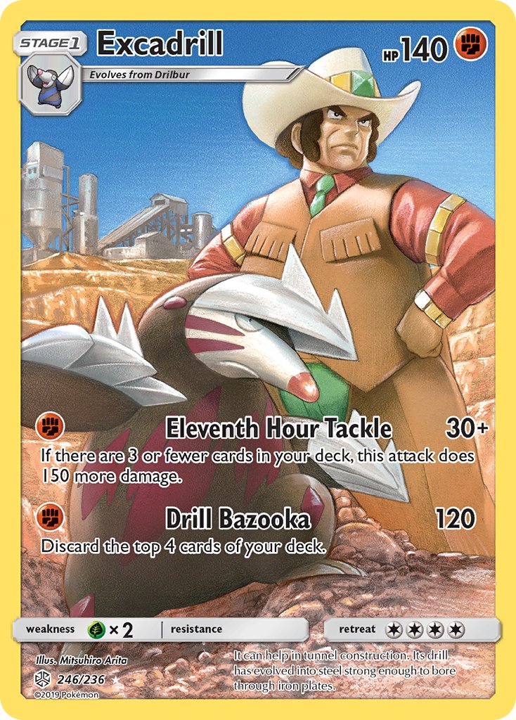 Excadrill (246/236) [Sun & Moon: Cosmic Eclipse] - Dark Crystal Cards