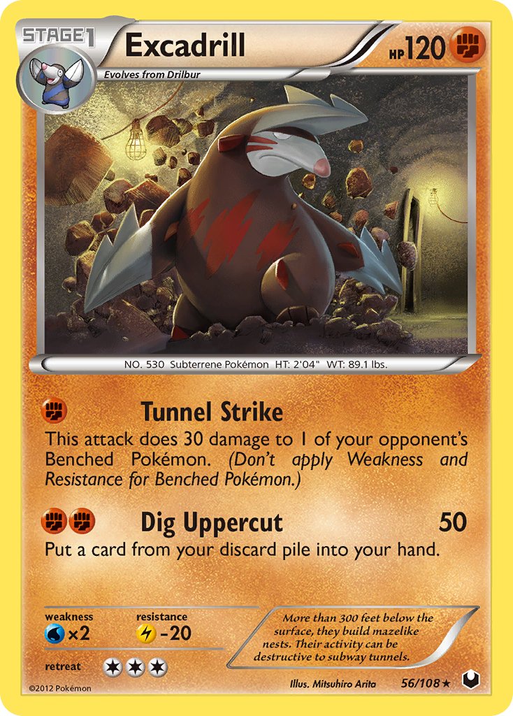Excadrill (56/108) [Black & White: Dark Explorers] - Dark Crystal Cards