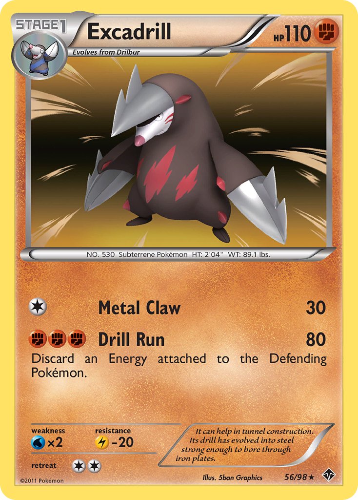 Excadrill (56/98) [Black & White: Emerging Powers] - Dark Crystal Cards