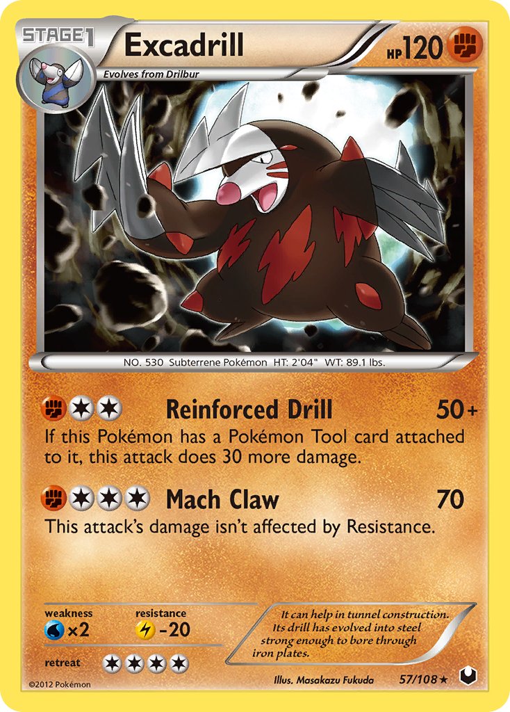 Excadrill (57/108) [Black & White: Dark Explorers] - Dark Crystal Cards