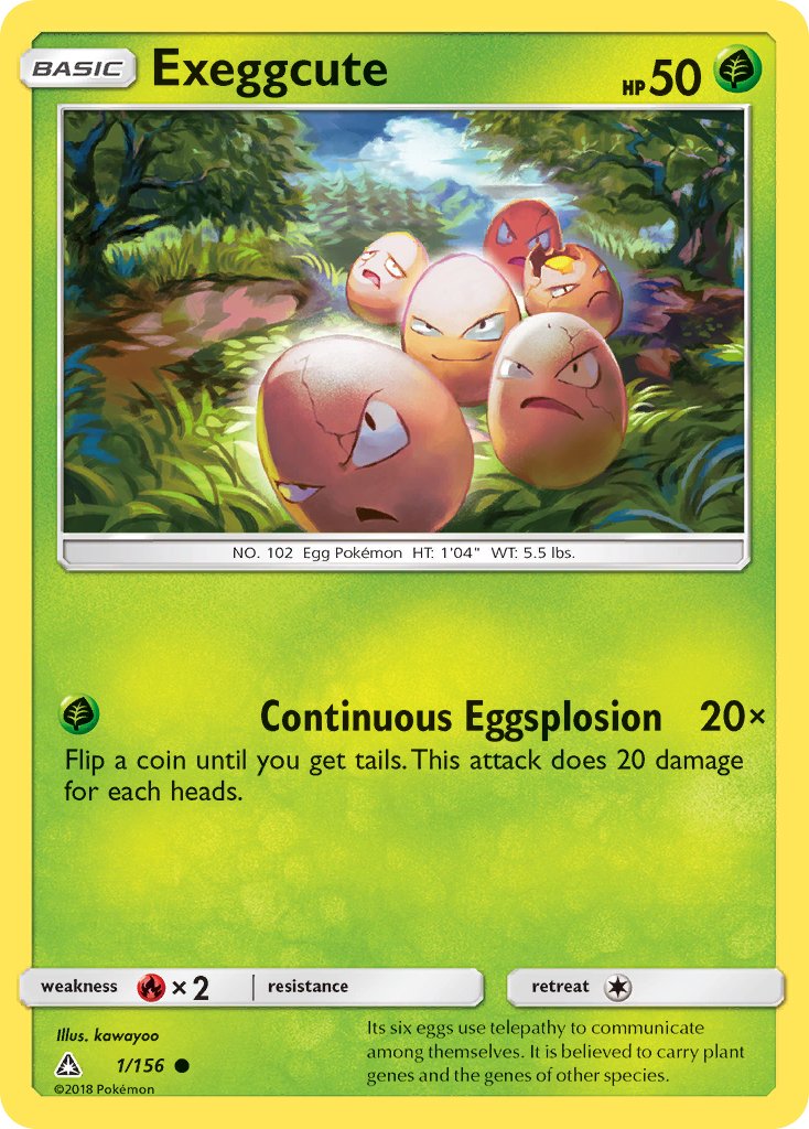 Exeggcute (1/156) [Sun & Moon: Ultra Prism] - Dark Crystal Cards