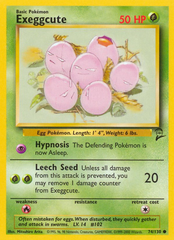 Exeggcute (74/130) [Base Set 2] - Dark Crystal Cards