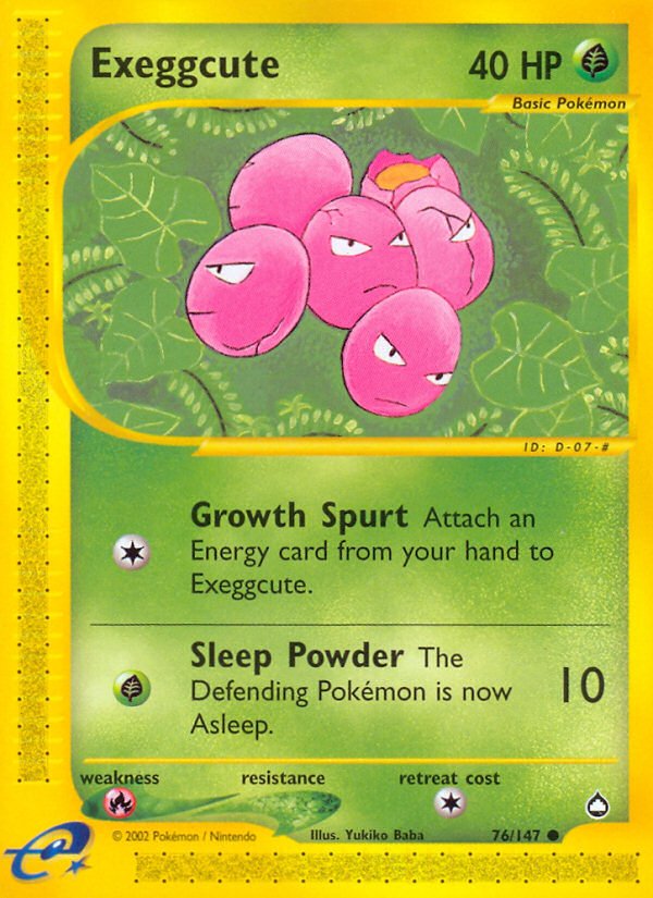 Exeggcute (76/147) [Aquapolis] - Dark Crystal Cards