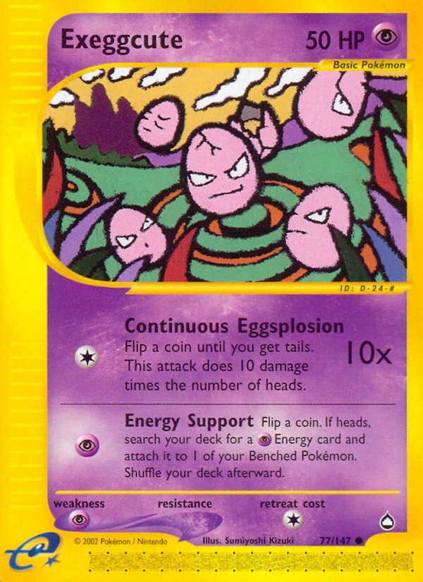 Exeggcute (77/147) [Aquapolis] - Dark Crystal Cards