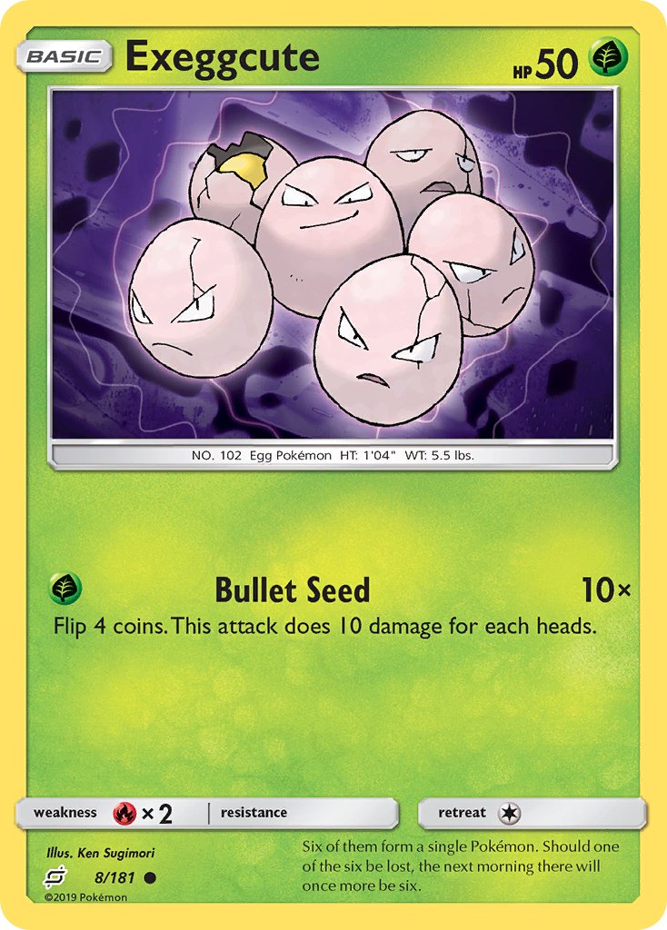 Exeggcute (8/181) [Sun & Moon: Team Up] - Dark Crystal Cards