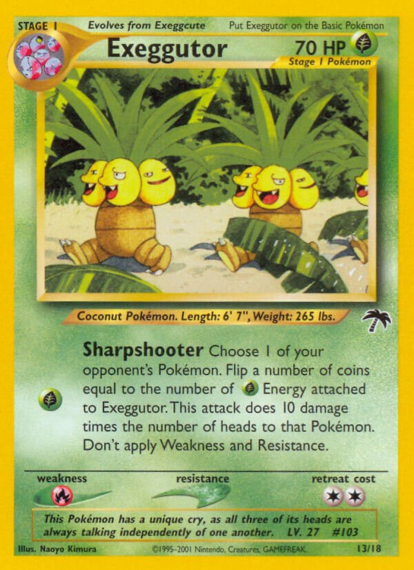 Exeggutor (13/18) [Southern Islands] - Dark Crystal Cards