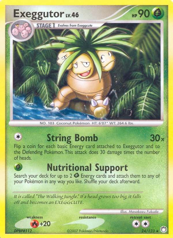 Exeggutor (24/123) [Diamond & Pearl: Mysterious Treasures] - Dark Crystal Cards