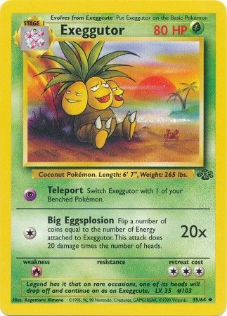 Exeggutor (35/64) [Jungle Unlimited] - Dark Crystal Cards