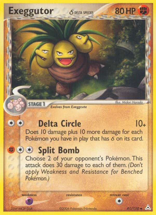 Exeggutor (41/110) (Delta Species) [EX: Holon Phantoms] - Dark Crystal Cards