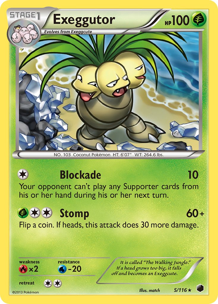 Exeggutor (5/116) [Black & White: Plasma Freeze] - Dark Crystal Cards