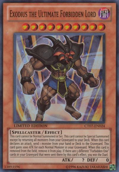 Exodius the Ultimate Forbidden Lord [CT07 - EN024] Super Rare - Dark Crystal Cards