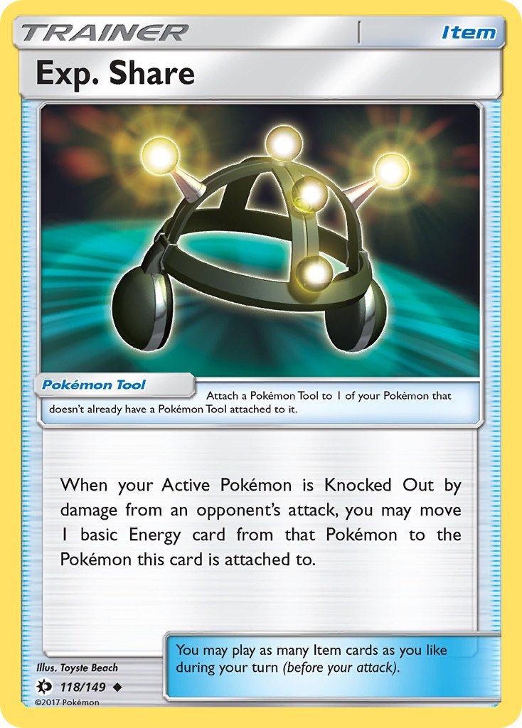 Exp. Share (118/149) [Sun & Moon: Base Set] - Dark Crystal Cards